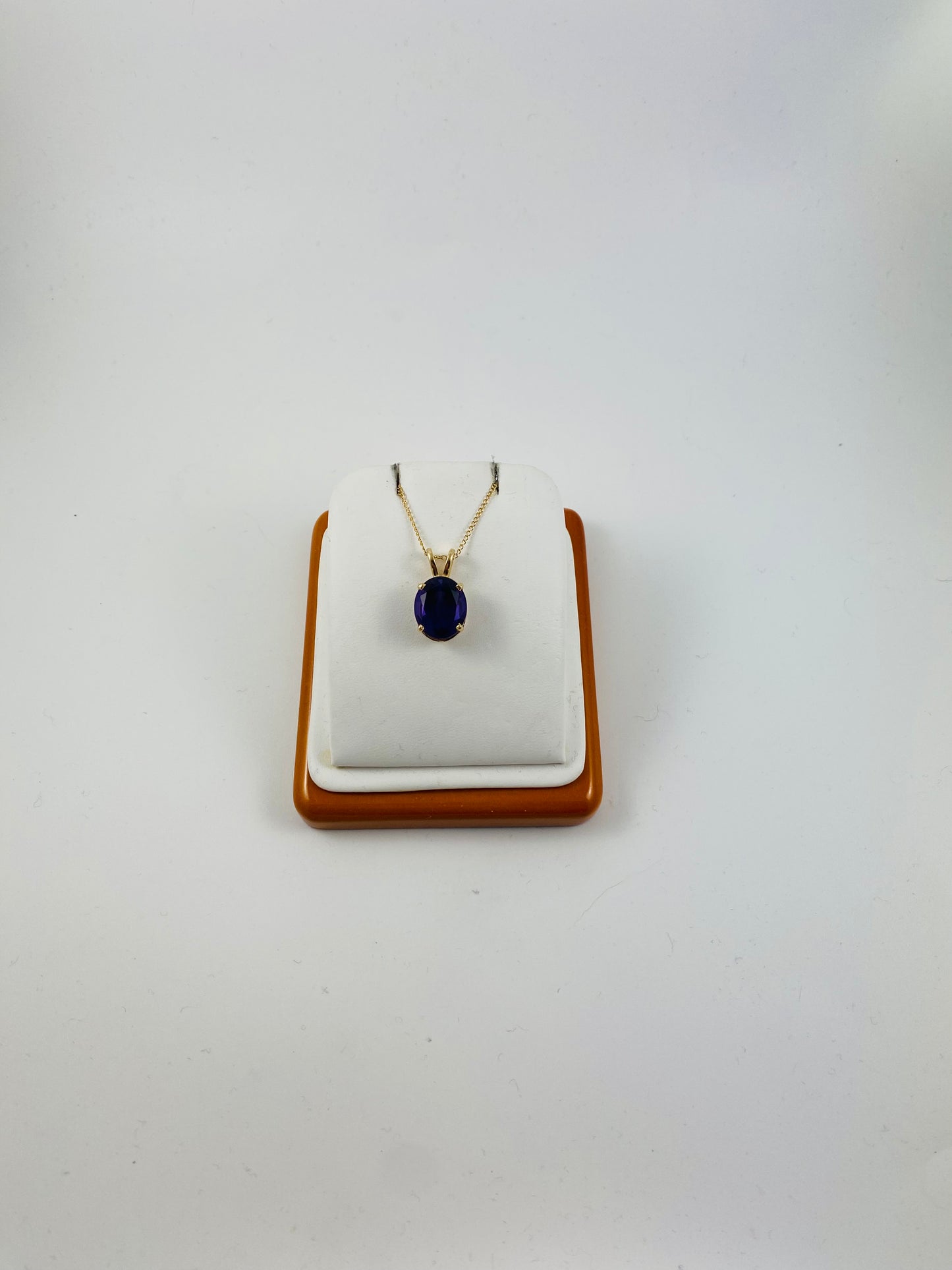 Amethyst Necklace in 14k Yellow Gold 18”