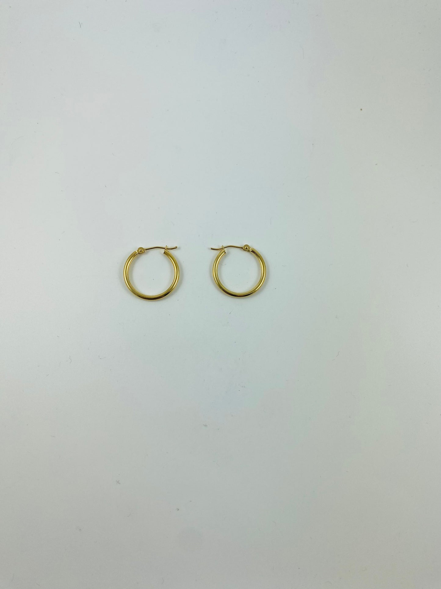 14k Yellow Gold 2mm Hoop Earrings
